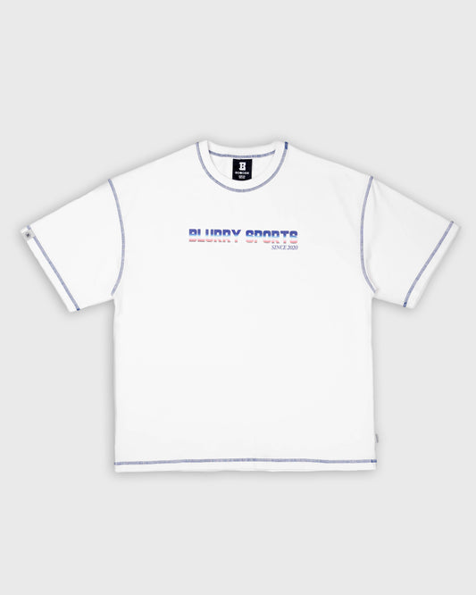 BLURRY SPORTS T-Shirt (White/Multicolor)