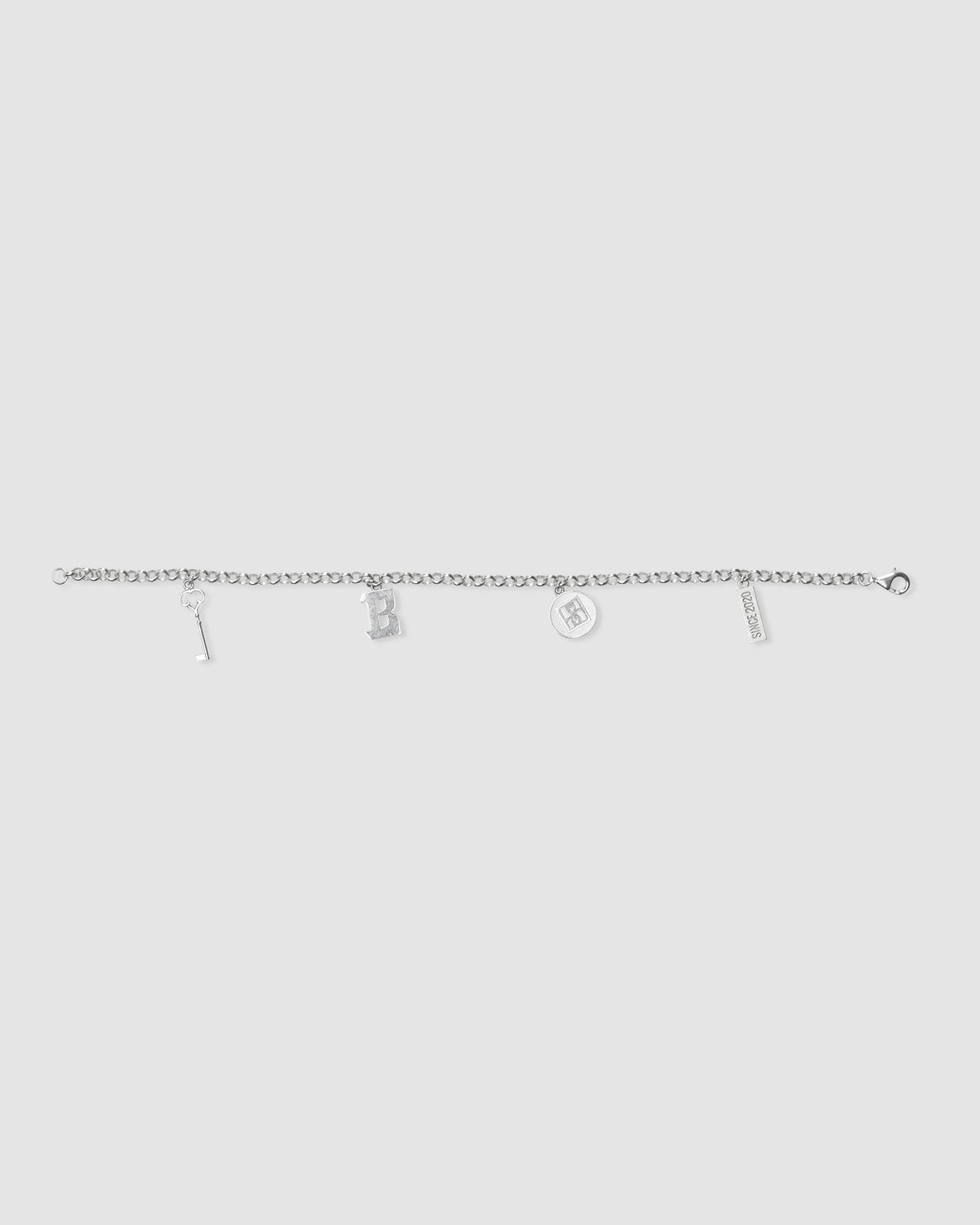 BLURRY Silver Charm Bracelet