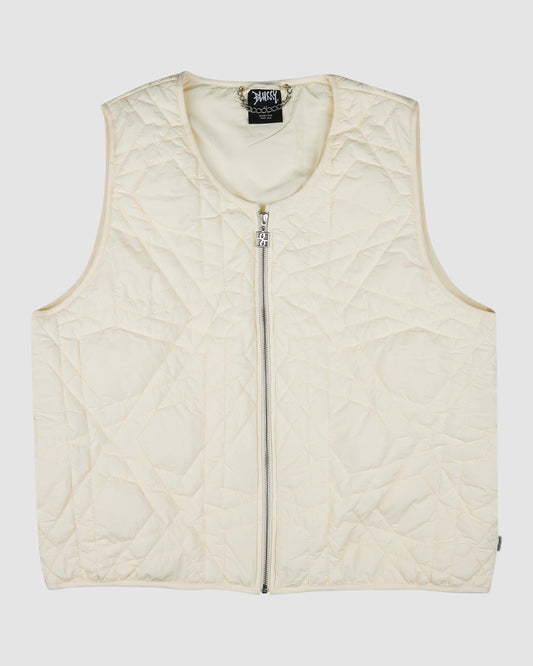 BLURRY RTM Arabesque Quilted Vest (Cream Beige)