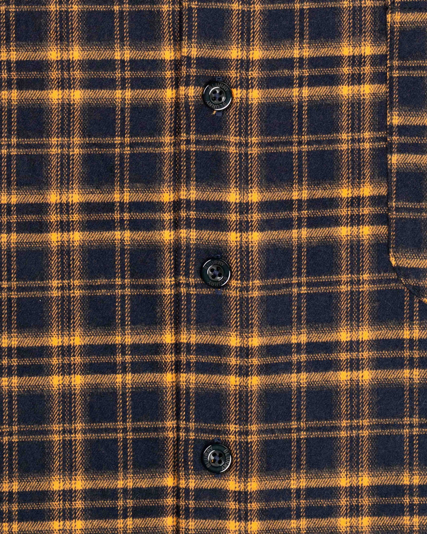 BLURRY RTM Flannel Shirt (Blue/Orange)