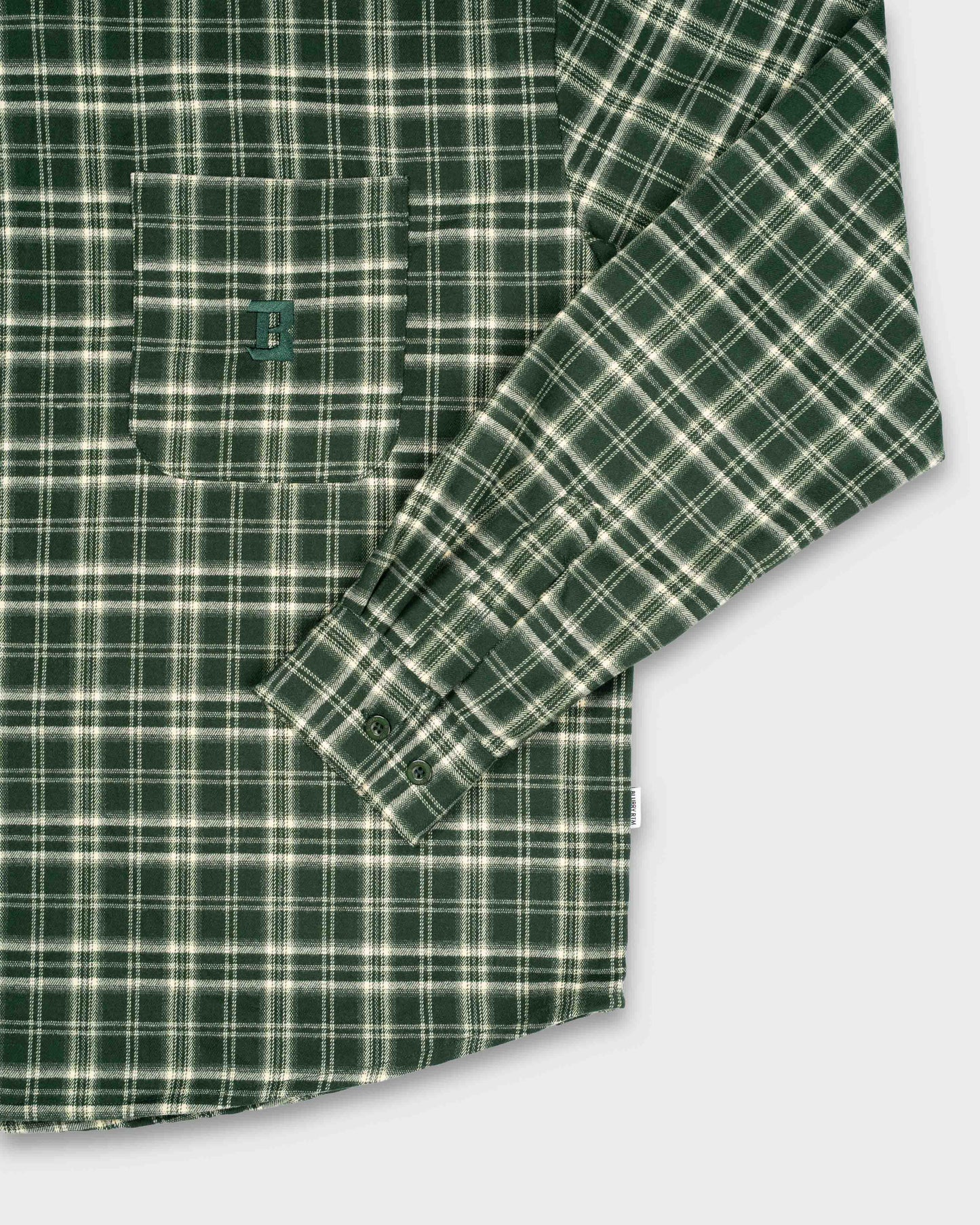 BLURRY RTM Flannel Shirt (Green/White)
