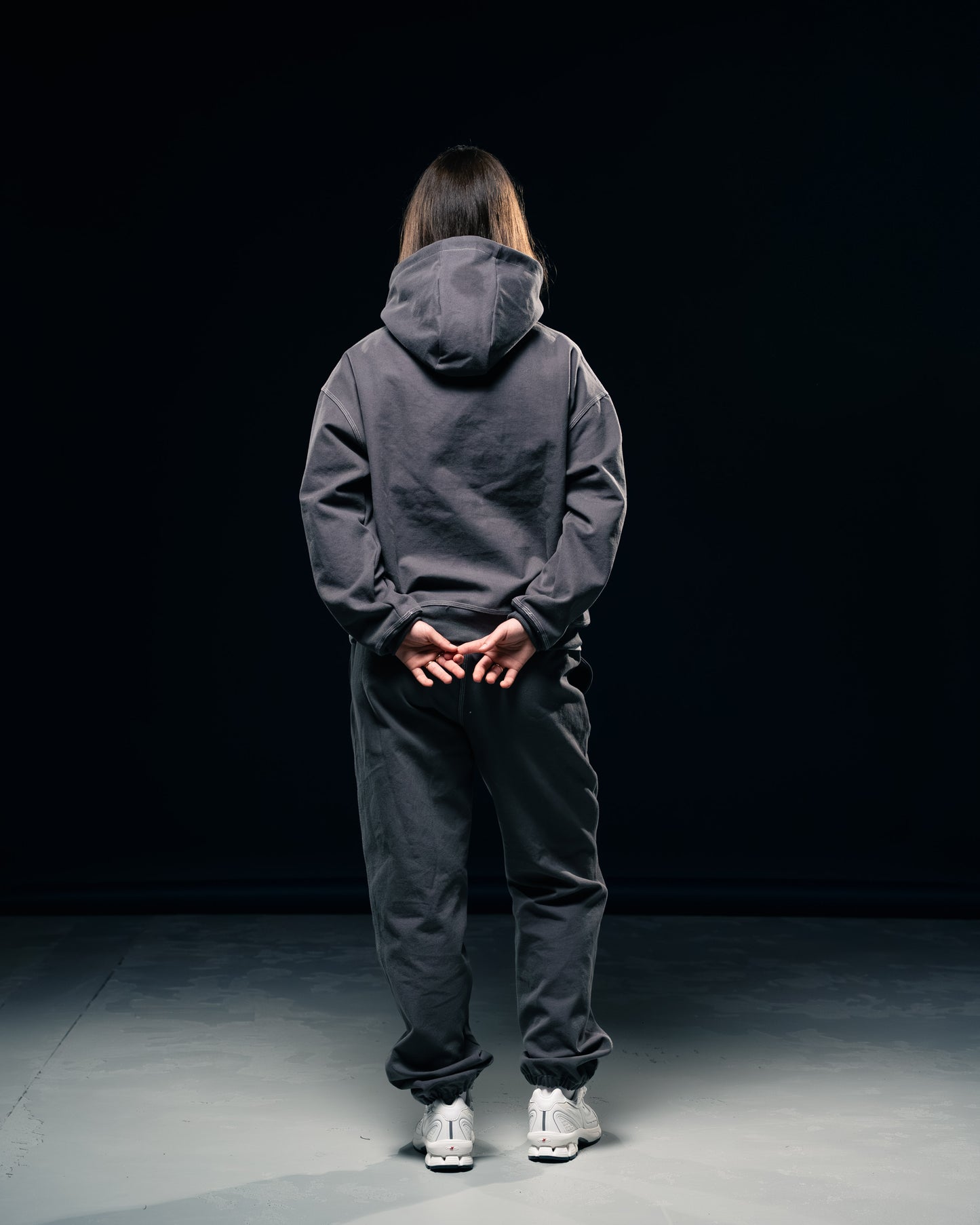 BLURRY RTM Canvas Workwear Hoodie Zip-Up (Steel Grey)