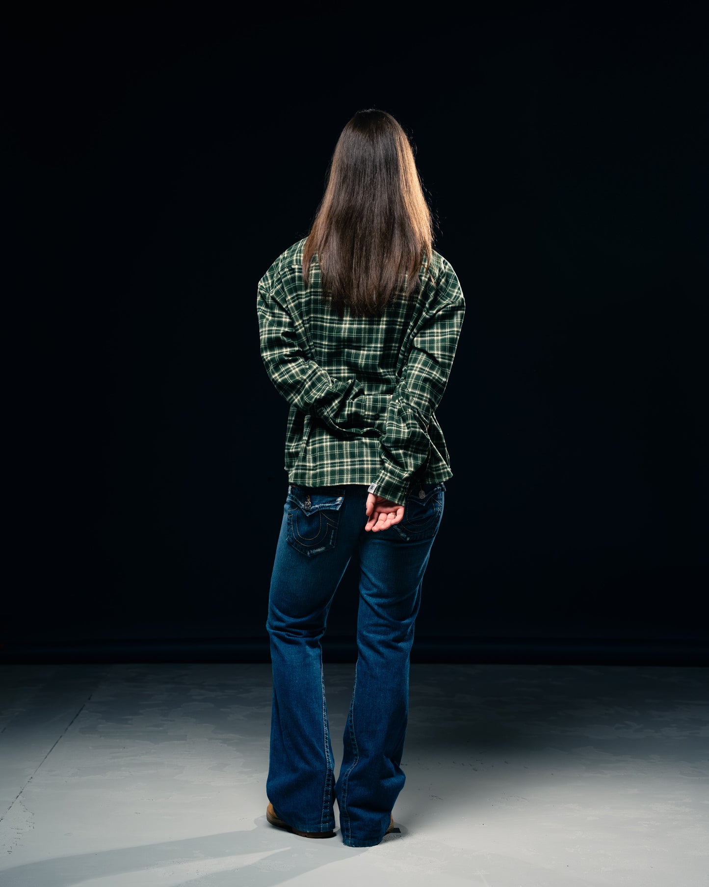 BLURRY RTM Flannel Shirt (Green/White)