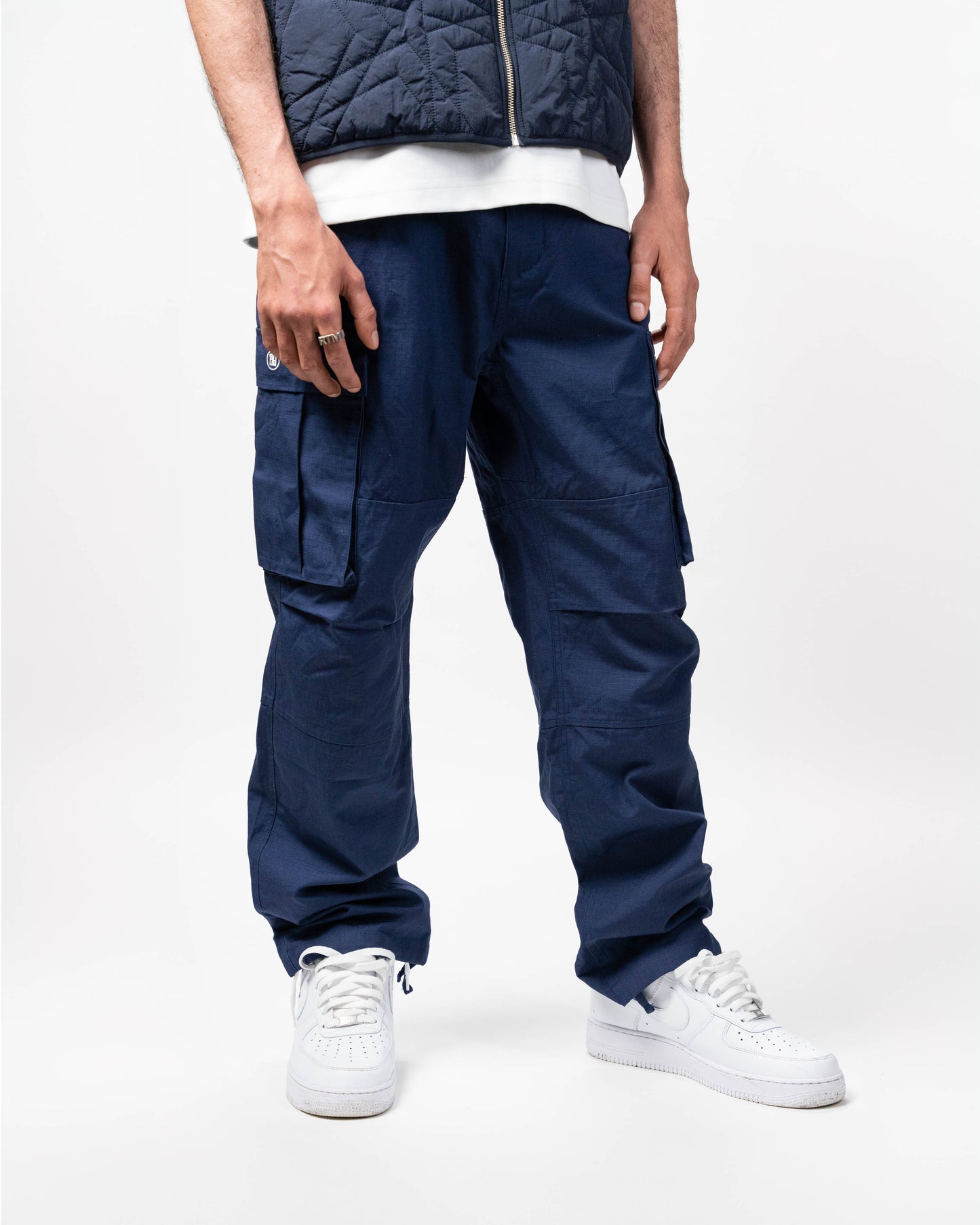 BLURRY RTM Cargo Pants (Navy Blue)