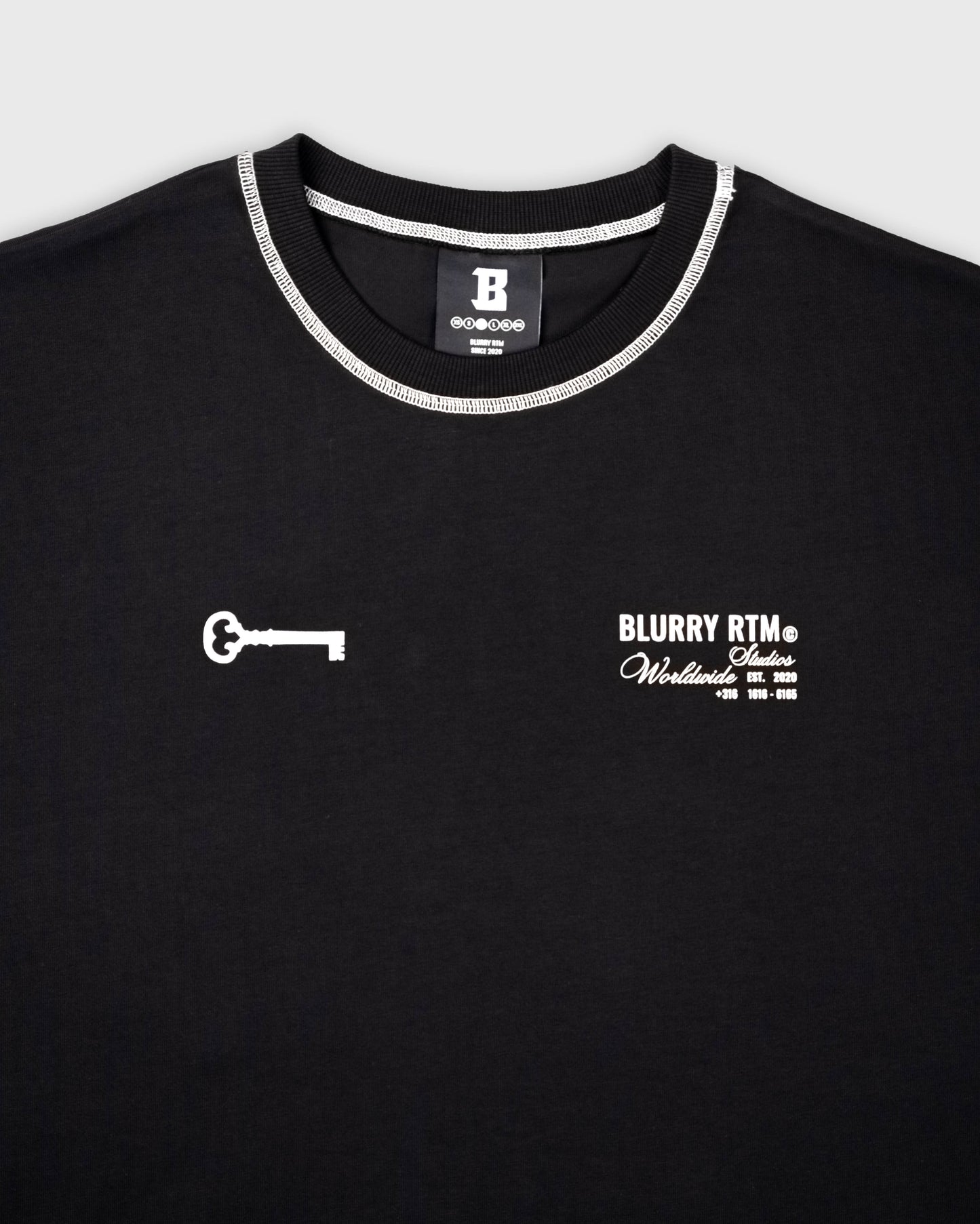 BLURRY HANDALA T-Shirt (Black/White)