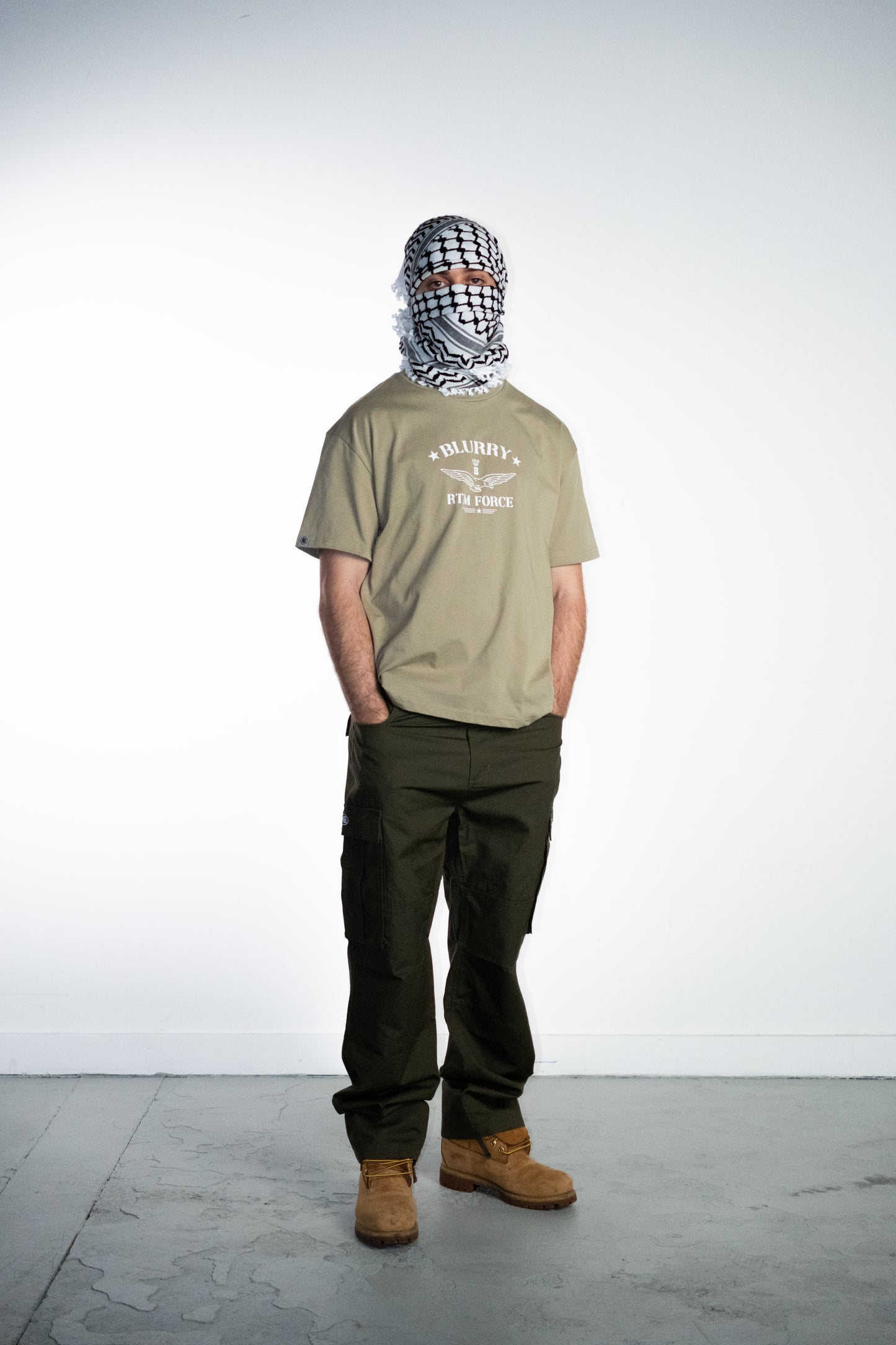 BLURRY RTM FORCE (Olive Green/White)