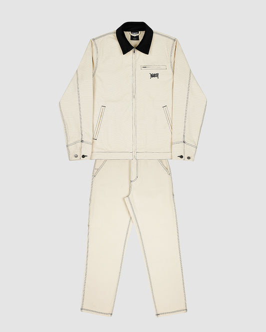 Blurry Canvas work Suit (Sand/Black)