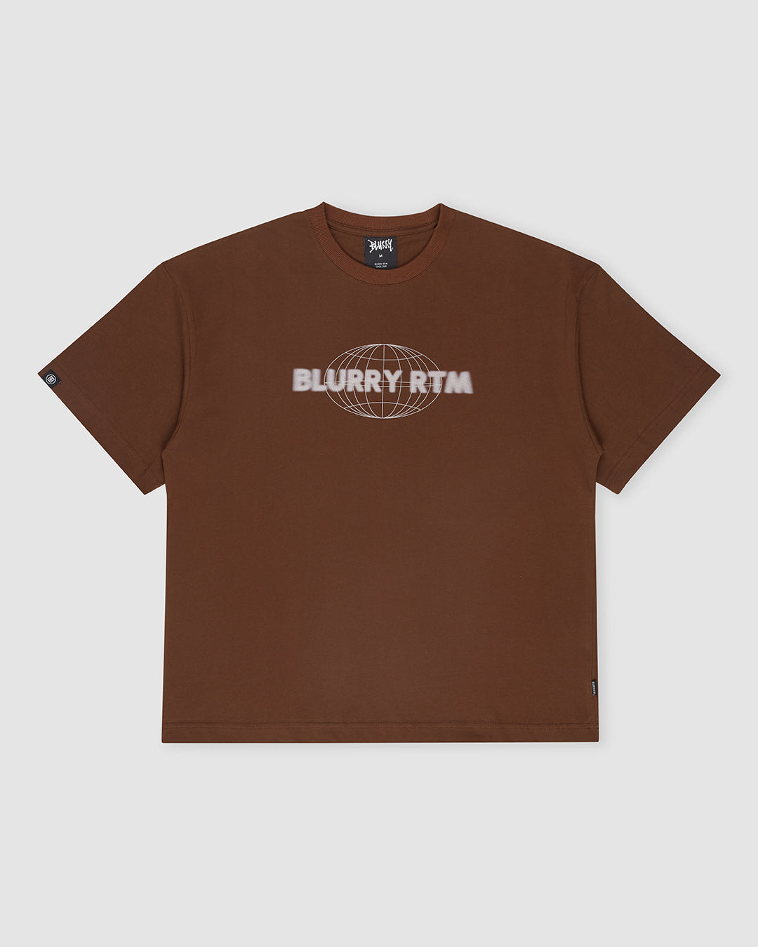BLURRY RTM Worldwide T-Shirt (Mocha Brown/Cream)