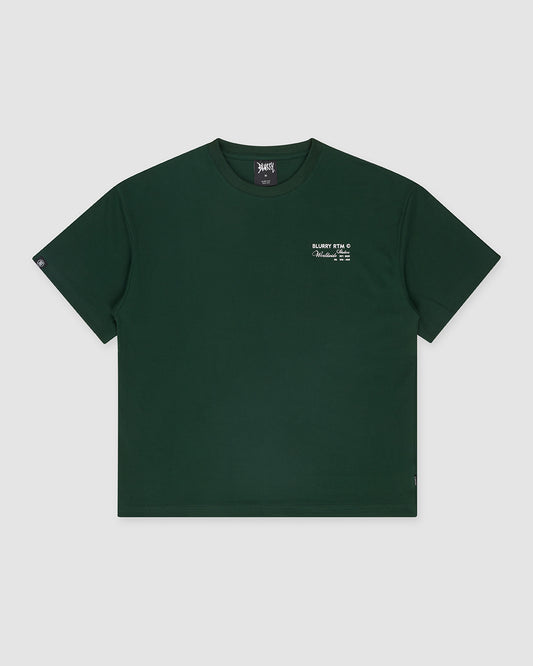 BLURRY RTM Studios T-Shirt (Forest Green/White)