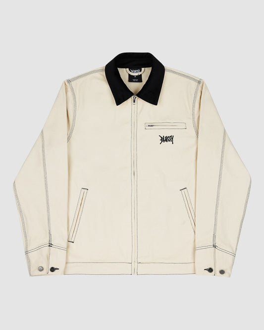 Blurry Canvas work Jacket (Sand/Black)