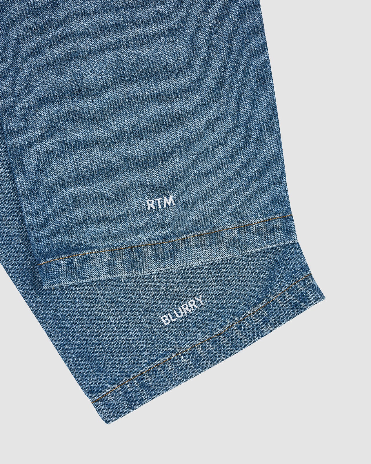 Blurry Carpenter/Double-knee Denim Pants (Stonewashed Light Blue)