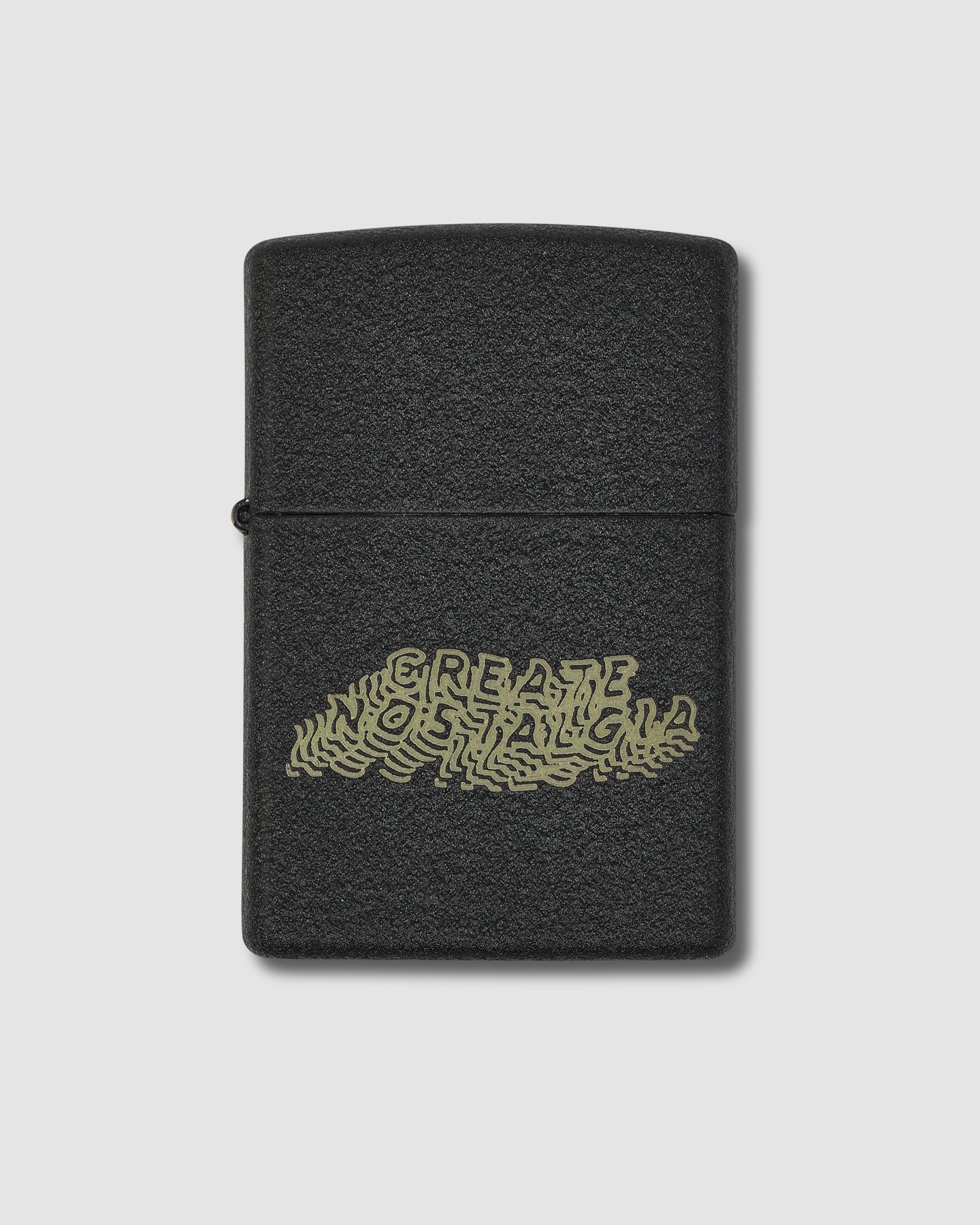 Blurry Zippo Lighter (Black Crackle/Gold)