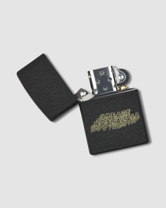 Blurry Zippo Lighter (Black Crackle/Gold)